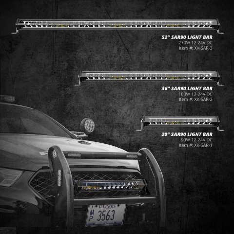 XK Glow S.A.R. 15,000 Lumens 36 Inch Light Bar XK-SAR-2 36" SAR - Emergency Search and Rescue thumbnail 1