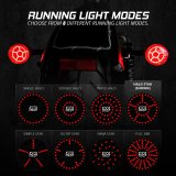 XK Glow Powersports Taillights XK-MTP56-FR Pro Series MotoTurnz - 1156 Flat Style Rear thumbnail 2