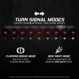 XK Glow Powersports Taillights XK-MTP56-FR Pro Series MotoTurnz - 1156 Flat Style Rear thumbnail 3