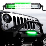 XK Glow Light Bars, Pods and Fog Lights XK063030 30" 2-in-1 LED Bar w/ White Hunting Green Flood Spot Work w/ Free Wiring Harness 3 Year Warranty thumbnail 7