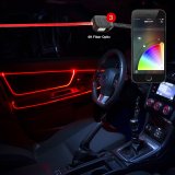 XK Glow XKchrome Fiber-Optic LED Accent Light Kits XK-FO-STA Lights, Fiber Optic LED, Multicolor, Waterproof, USB Car Plug, Kit thumbnail 4