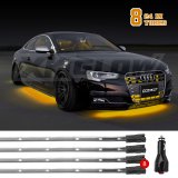 XK Glow LED Undercar Light Kits XK041002-A Accent Lights, Kit, Amber, Waterproof, Eight Lights, Kit thumbnail 6
