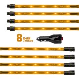XK Glow LED Undercar Light Kits XK041002-A Accent Lights, Kit, Amber, Waterproof, Eight Lights, Kit thumbnail 7