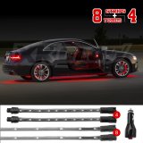 XK Glow LED Undercar Light Kits XK041005-R Red - 8x24-in. Tube + 4x8-in. Strip Single Color XKGLOW UnderglowLED Accent Car/Truck Kit thumbnail 9