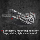 XK Glow Hitch Receiver Steps and Whip Plate XK-HITCH Step, Step Plate, Steel, Black Powdercoated, Each thumbnail 3