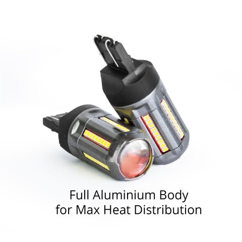 XK Glow Light Bulbs XK7443-R 2pc Red 7443 Auto Bulb thumbnail 1
