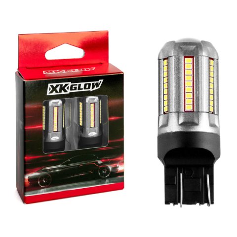 XK Glow Light Bulbs XK7443-R 2pc Red 7443 Auto Bulb thumbnail 2