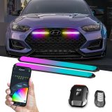 XK Glow Light Bars, Pods and Fog Lights MX-DRL-6-KIT 6" XKmax DRL Truck Grill Flexible App Cntl Bar 2pc thumbnail 1