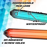 XK Glow Light Bars, Pods and Fog Lights MX-DRL-6-KIT 6" XKmax DRL Truck Grill Flexible App Cntl Bar 2pc thumbnail 3