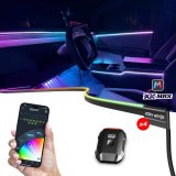 XK Glow LED Accent Lights MX-FO-ADV 2x43" XKmax Fiber Optic Interior Ambient Light Strip App Control Kit thumbnail 1