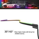 XK Glow LED Accent Lights MX-FO-ADV 2x43" XKmax Fiber Optic Interior Ambient Light Strip App Control Kit thumbnail 3
