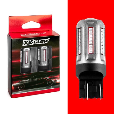 XK Glow Interior LED Light Bulbs XK7440-R 2pc Red 7440 Auto Bulb thumbnail 4