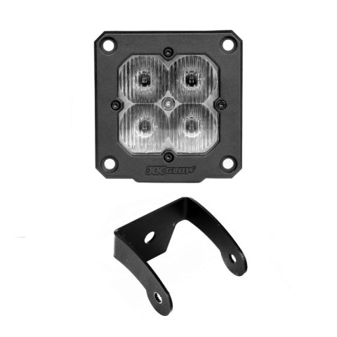 XK Glow C3 Cube Lights XK065002-D Flush Mount XKchrome 20w LED Light with RGB Accent Light - Driving Beam thumbnail 2