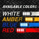 XK Glow Emergency Strobe Lights XK052001-4RB 4pc w/ Traffic Modes Ultra Bright LEDs Multiple modes + Solid On - Red + Blue thumbnail 5