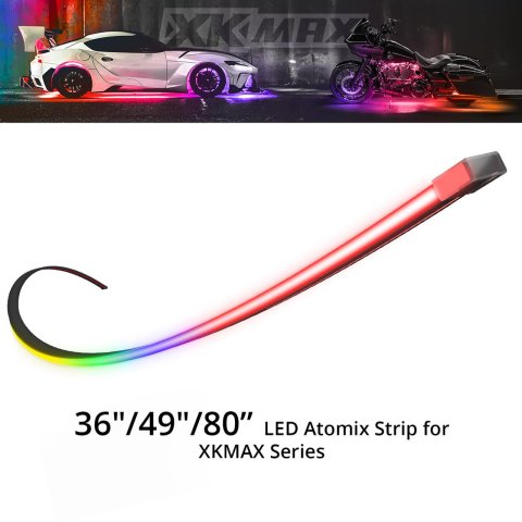 XK Glow LED Accent Lights MX-BG-80-L XKmax Atomix Flexible Body Gap Strip 80in Left thumbnail 3