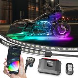 XK Glow LED Accent Lights MX-MOTO-ADV XKmax RGBW 16pc addressable Motorcycle Underglow App Control Light Kit thumbnail 2