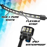 XK Glow LED Accent Lights MX-MOTO-ADV XKmax RGBW 16pc addressable Motorcycle Underglow App Control Light Kit thumbnail 3