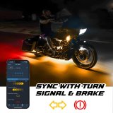 XK Glow LED Accent Lights MX-MOTO-ADV XKmax RGBW 16pc addressable Motorcycle Underglow App Control Light Kit thumbnail 7