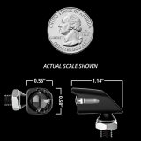 XK Glow LED Accent Lights XK034022-AC Mini Turnz Chrome Amber thumbnail 4