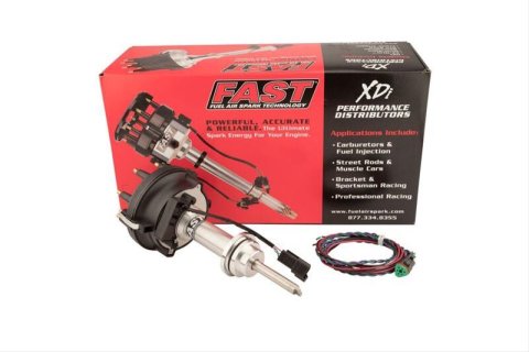 FAST XDi Sportsman Distributors 1000-1810 Distributor, Sportsman, Billet, Magnetic Trigger, Locked Advance, Large Cap, Mopar, LA Engines, Each