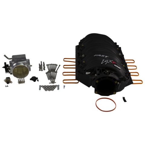 FAST LSXR Intake Manifolds 146202B-KIT Manifold, Fuel-Injected, Complete, Polymer, Black,102mm Throttle Body, Big Mouth, Billet, Chevy, 6.2L, LS7, Kit thumbnail 2