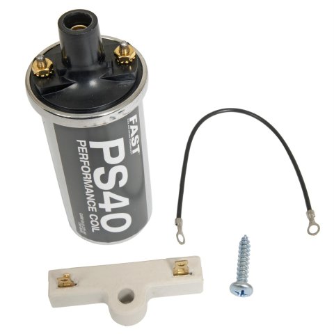 FAST PS40 Ignition Coils 730-0040 Coil, PS40, Canister, Round, Oil Filled, Nickel Plated, Each thumbnail 1