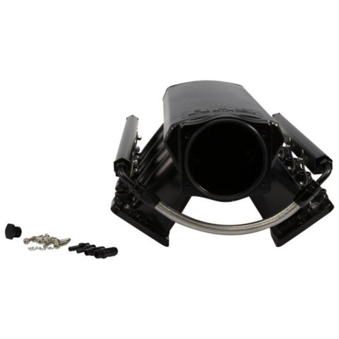 FAST LS Cathedral Port Sheet Metal Intake Manifolds 10902 Manifold, Fabricated, Aluminum, Black Anodized, uses 102mm Throttle Body, Port, with Fuel Rails, Chevy, LS1/LS2/LS6/LQ4/LQ9/LM7, Each thumbnail 2