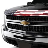 Stampede Vigilante Premium Hood Protectors 2043-41 Bug Guard, Protector, Acrylic, Red, White, Blue, GMC, Each thumbnail 1