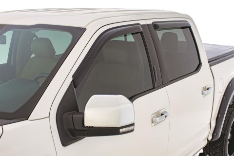 Stampede Tape-Onz Sidewind Deflectors for 2018-2024 EQUINOX - 6448-2 Side Window Visors, Deflector, Front and Rear, Smoke, ABS Plastic, Chevrolet, Set of 4