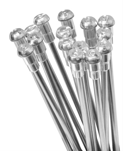 Excel Spoke and Nipple Sets 30-9665 Set, Polished Stainless Steel Spokes, Spline Drive, 18 in., Rear, Kawasaki, Suzuki, Kit thumbnail 3