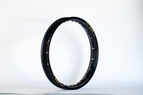 Excel Takasago Rims 30-6512 Motorcycle Rim, Aluminum, Black Anodized, 18 in. x 2.15 in., Rear, 36-Spoke, ATK, Kawasaki, Suzuki, Each thumbnail 1