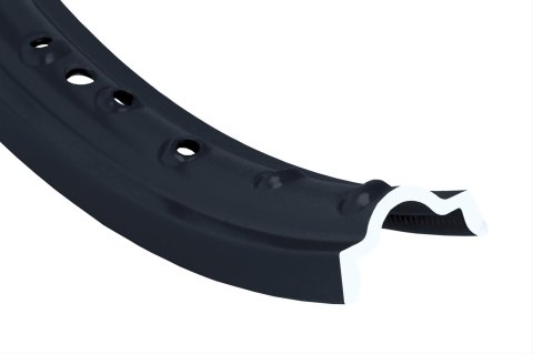 Excel Takasago Rims 30-6512 Motorcycle Rim, Aluminum, Black Anodized, 18 in. x 2.15 in., Rear, 36-Spoke, ATK, Kawasaki, Suzuki, Each thumbnail 2
