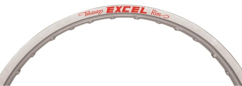 Excel Takasago Rims 30-6527 Motorcycle Rim, Aluminum, Silver Anodized, 18 in. x 2.15 in., Rear, 32-Spoke, for use on Honda®, Each thumbnail 2