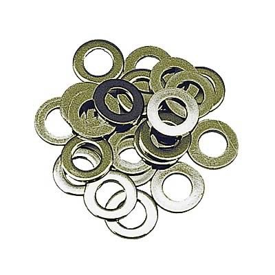 Trans-Dapt Performance AN Series Washers 4914 Washer, Flat Series, Steel, Zinc, .375 in. I.D., Set of 25