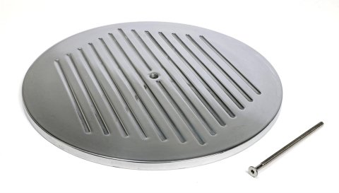 Trans-Dapt Performance Chrome Air Cleaner Tops 2490 Top, Polished Aluminum, Ball-Milled, 14 in. Diameter, Each