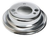 Trans-Dapt Performance Steel Crankshaft Pulleys 9817 Pulley, V-Belt, 1-Groove, 6.8 in., Steel, Chrome, Chevy, Big Block, Short Pump, Each thumbnail 1