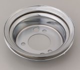 Trans-Dapt Performance Steel Crankshaft Pulleys 9817 Pulley, V-Belt, 1-Groove, 6.8 in., Steel, Chrome, Chevy, Big Block, Short Pump, Each thumbnail 4