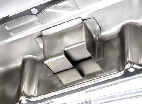 Trans-Dapt Performance Chrome Valve Covers 9843 Covers, Tall, Steel, Chrome, 454 Logo, Chevy, Big Block, Pair thumbnail 1