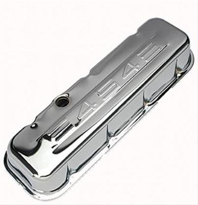 Trans-Dapt Performance Chrome Valve Covers 9843 Covers, Tall, Steel, Chrome, 454 Logo, Chevy, Big Block, Pair thumbnail 2