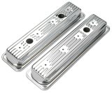 Trans-Dapt Performance Chrome Valve Covers 9702 Covers, Stock Height, Steel, Chrome, Plain, Centerbolt, Chevy, Small Block, Pair thumbnail 3