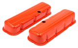 Trans-Dapt Performance Products Valve Covers 9991 Covers, Tall, Steel, Orange Powdercoated, Non-Baffled, Chevrolet, Big Block, Pair thumbnail 3