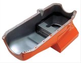 Trans-Dapt Performance Drag Race Oil Pans 8991 Pan, Steel, Orange, 7 qt., Chevy 1980-85, 5.0/5.7L, Each thumbnail 1