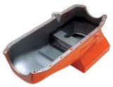 Trans-Dapt Performance Drag Race Oil Pans 8991 Pan, Steel, Orange, 7 qt., Chevy 1980-85, 5.0/5.7L, Each thumbnail 2