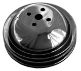 Trans-Dapt Performance Powdercoated Pulleys 8615 Water Pump Pulley, Steel, 2-Groove, 6.3 in. Dia., Satin Black Powdercoat, Chevy, Big Block, Short Pump, Each thumbnail 2