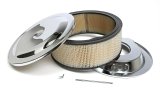 Trans-Dapt Performance Chrome Air Cleaners 2285 Cleaner Assembly, Dropped Base, Round, 14 in. Diameter, Steel, Chrome, 5 in. Filter Height, Wing Nut, Each thumbnail 1
