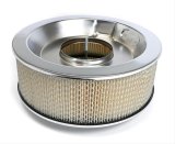Trans-Dapt Performance Chrome Air Cleaners 2285 Cleaner Assembly, Dropped Base, Round, 14 in. Diameter, Steel, Chrome, 5 in. Filter Height, Wing Nut, Each thumbnail 2