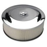 Trans-Dapt Performance Chrome Air Cleaners 2285 Cleaner Assembly, Dropped Base, Round, 14 in. Diameter, Steel, Chrome, 5 in. Filter Height, Wing Nut, Each thumbnail 3