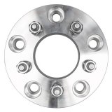 Trans-Dapt Performance Billet Wheel Adapters 3616 Adapters, 1.250 in. Thickness, Aluminum, Clear Anodized, 5 x 5.50 in. Hub to 5 x 4.50 in. Wheel, Pair thumbnail 3