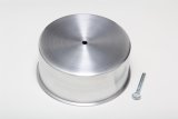 Trans-Dapt Performance Carburetor Caps 2007 Cover, Aluminum, Natural, 5 1/8 in. Air Horn Diameter, Each thumbnail 1