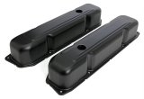 Trans-Dapt Performance Products Valve Covers 8618 BB MOPAR ASPHALT BLACK POWDER COATED VALVE COVERS thumbnail 1